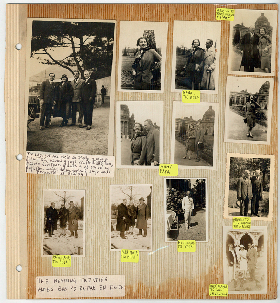 Radó-Walter Marika családi fotóalbumának egy lapja.
A család felajánlásával digitalizálva a MÉM MDK gyűjteményében.